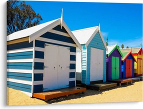 Obraz - Brighton Beach, Melbourne, Australia (70x50 cm)