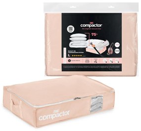 Plastikowy pojemnik próżniowy pod łóżko 65x45x15,5 cm Pink Edition – Compactor