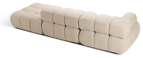 Beżowa sofa modułowa z materiału bouclé 288 cm Bellis – Micadoni