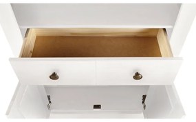 Biały regał z litego drewna sosnowego 181x31 cm Mille – Støraa