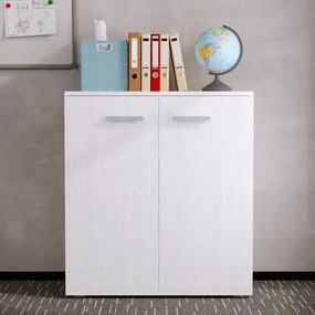 Komoda biała 3 półki loft 68cm