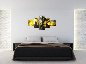 Obraz - Piłka nożna w wielkim mieście (125x70 cm)
