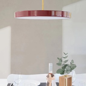 Czerwona lampa wisząca LED z metalowym kloszem ø 43 cm Asteria Medium – UMAGE
