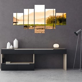Obraz huśtawki w przyrodzie (125x70 cm)