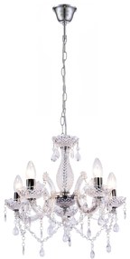 LAMPA SUFITOWA WISZĄCA EBT004-5CP TRANSPARENT