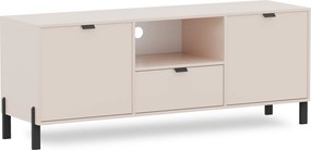 Szafka RTV stojąca MINO 161 cm do Salonu pod Telewizor - Odcienie beżu