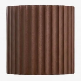 Barein Zewnętrzny Kinkiet Led Z Aluminium Brązowy Coffee - Sklum