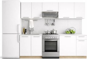 Zestaw mebli kuchennych - biały + dąb sonoma W3-K83