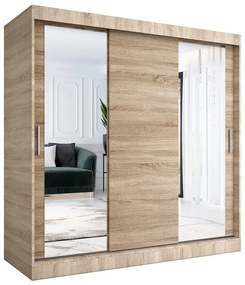 Szafa przesuwna dąb sonoma 200 cm - Seko 6X
