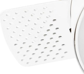 Nowoczesny reflektor wnękowy biały GU10 AR111 okrągły bez obramowania - Oneon