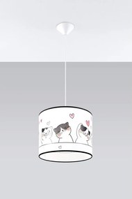 Biała lampa dziecięca Puss – Sollux