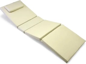 Poduszka na leżak Garth - kremowe