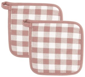 Bawełniane rękawice kuchenne zestaw 2 szt. Gingham – Tiseco Home Studio
