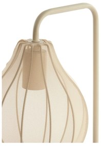 Beżowa lampa stołowa z tekstylnym kloszem (wysokość 60,5 cm) Elati – Light &amp; Living