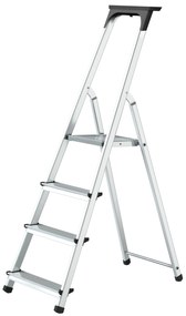Drabina domowa jednostronna Domo Z 1x4 125kg z półką 152cm MOTIVE