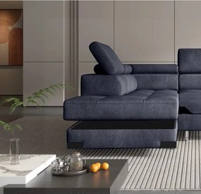 Narożnik EMPORIO L Lewostronny z funkcją spania Lewostronny w ktaninie SERENO 695 WERSAL