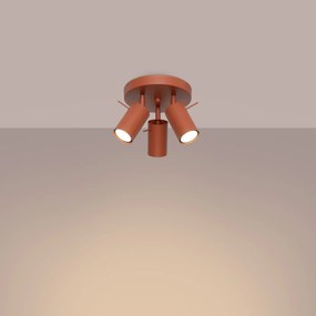 Plafon RING 3P ochra czerwona SOLLUX  LIGHTING