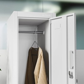 Szafka BHP ubraniowa pracownicza: szara BARTEK 1 Plus