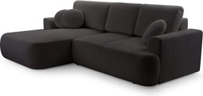 Narożnik VELO wolnostojący układ L strona Lewa z funkcją spania w tkaninie Coral 60