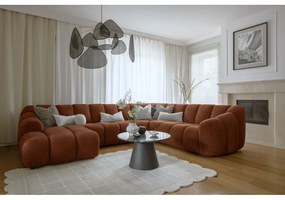 Narożnik (prawostronny/w kształcie litery U) w kolorze terakoty Shell – Miuform