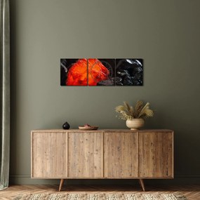 Obraz - świecący minerał (z zegarem) (90x30 cm)