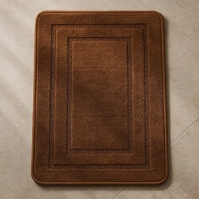 Dywanik antypoślizgowy Brązowy 50x80 cm Dekoracyjny gumowy spód uniwersalny