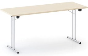 Składany stół konferencyjny FOLDING, 160x80 cm, buk