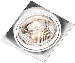 Zestaw 6 reflektorów wpuszczanych białych GU10 AR111 bezramkowych z regulacją - Oneon