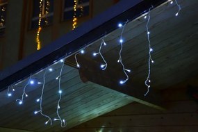 Świąteczny świetlny deszcz - 2,7 m, 72 LED, zimna biel