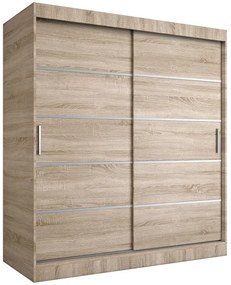 Szafa przesuwna dąb sonoma 180 cm - Bohosa 5X