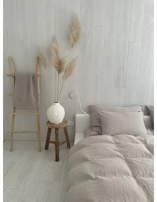 Beżowa pościel jednoosobowa muślinowa 135x200 cm Plain Muslin – Butter Kings