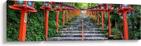 Obraz - Sanktuarium Kifune (170x50 cm)