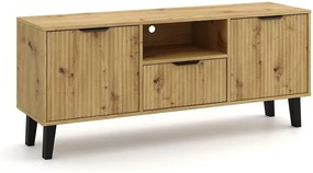 Szafka RTV pod telewizor dąb artisan - Henex 7X