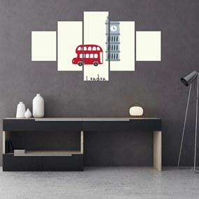 Obraz - Miasta Europy N⁰3 (125x70 cm)