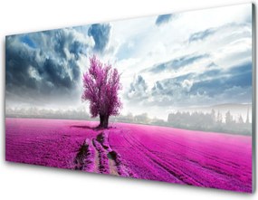 Panel Szklany Drzewo na Horyzoncie Łąki