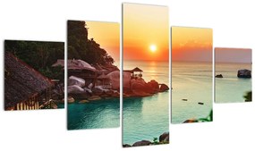 Obraz pięknej plaży (125x70 cm)