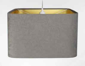 Lampa wisząca KWADRO SUE 40w20 szara/złota BPS KONCEPT