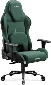 Fotel gamingowy materiałowy Diablo X-One Prime Normal Size, Forest Green