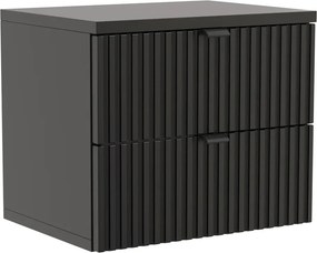Wisząca czarna szafka nocna K3-E24