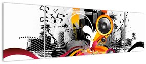 Obraz - Muzyka (170x50 cm)