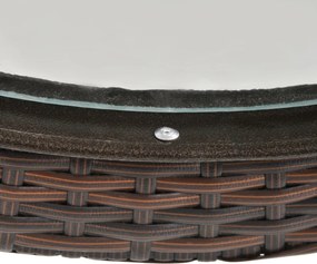 Outsunny Stół Ogrodowy Okrągły Składany Ø68 cm Stalowy Stół Kempingowy Balkonowy Praktyczny Design | Aosom PL