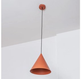 Lampa wisząca na przewodzie ETNA II 1xE27/15W/230V śr. 18,5 cm pomarańczowa