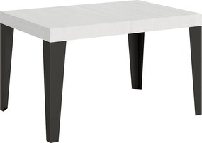 Stół rozkładany 140/224x80cm Flame frassino biała nogi antracytowe
