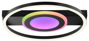 Brilliant - LED RGBW ściemnialna lampa sufitowa MAUREEN LED/20W/230V 3000-6500K czarna + pilot