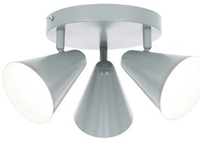 Niebieska lampa sufitowa z metalowym kloszem 34x34 cm Amor – Candellux Lighting