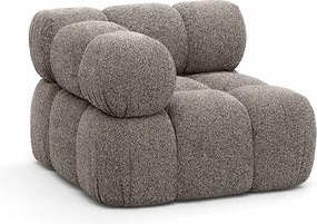 Moduł narożny, róg, do systemu modułowego, tkanina bukla Abriamo, Brązowy, Selia