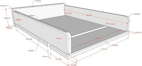 Biały przewijak z litego drewna bukowego Forrest – Vipack