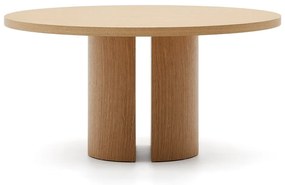 Okrągły stół w dekorze dębu ø 150 cm Nealy – Kave Home
