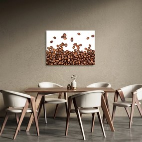 Obraz na szkle - Ziarna kawy (70x50 cm)