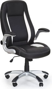 Fotel Obrotowy Czarny Tapicerowany Do Komputera G0-R64